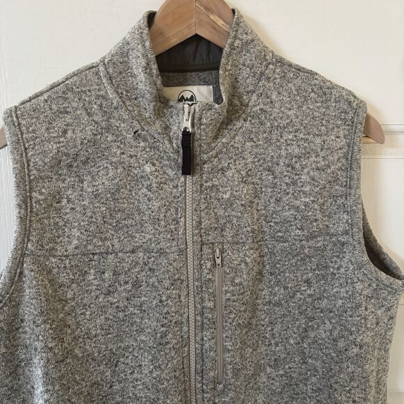 Wrangler Mens Vest Size Med Grey Fleece Workwear Western Cowboy Outdoors Classic - Picture 3 of 13